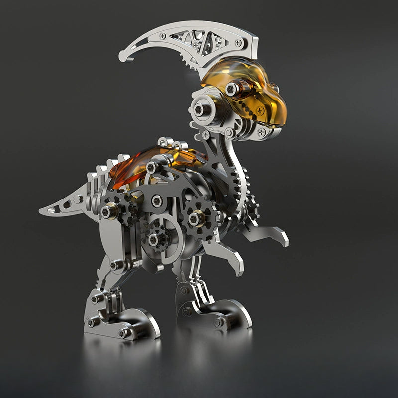 Metal Parasaurolophus Model Assembly 3D Puzzle Gift