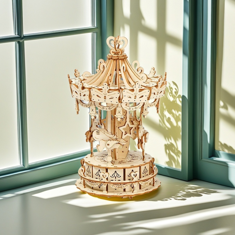Carousel 3D Wood Puzzle