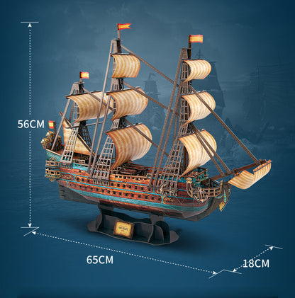 Saint Philip Ship Model 3D Wood Puzzle
