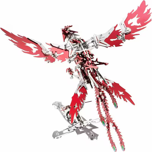 3D Metal Phoenix Mechanical Assembly Bird Model DIY Kits